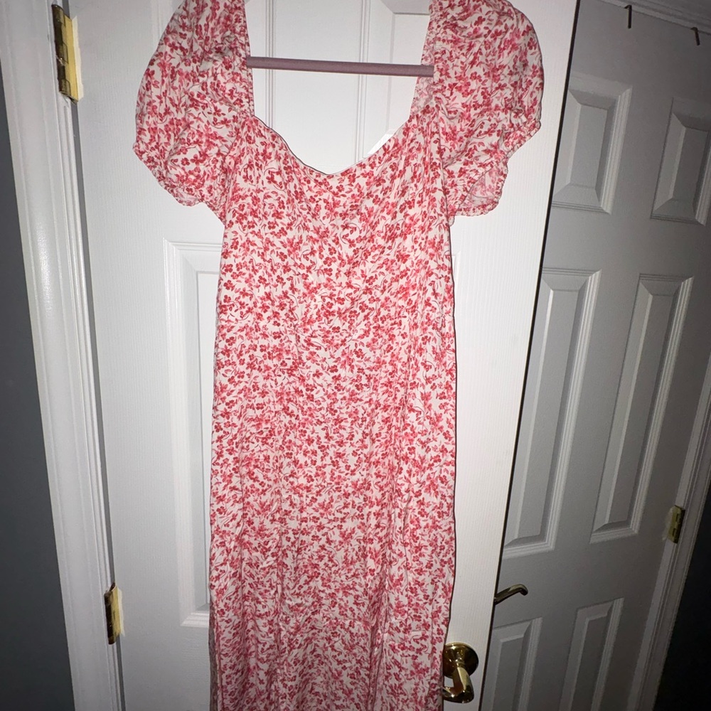 Miami Red Floral Maxi Dress